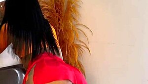 fat trans big ass shakes teasing throbbing cock crossdressed 🍑😈💦 watch it wiggle slow