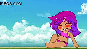 Maya grows into a giantess through gacha