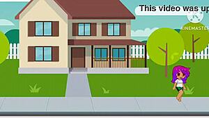 Maya grows into a giantess through gacha