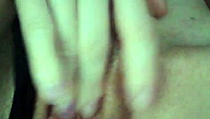 hey, russian milf fingers her dripping shaved pussy close up