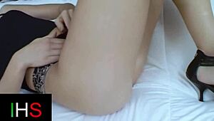 Blonde slut bends over for pig's huge cock anal pounding missionary cum in mouth!