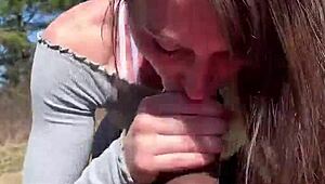 Dare You Swallow BBC Cum in This Park?
