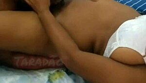 Moaning Ebony Prostitute Cums on Big Ass