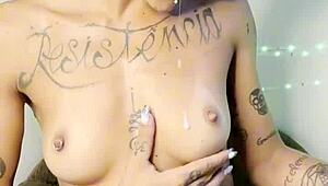 close up toy play leads to anal insertion and squirting