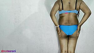 indian shemale crossdresses in blue bikini part 5