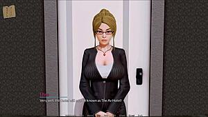 Detailed harem seductions unfold in erotic hotel game episode three