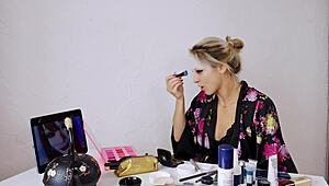 geisha cosplay roleplay with beautiful makeup and costumes