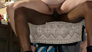 back at the trailer park... cum blasts all over my big natural tits again!