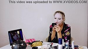 geisha cosplay roleplay with beautiful makeup and costumes