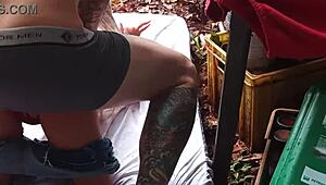 i'm pounding this blonde slut's tight ass sex toy hole