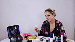 geisha cosplay roleplay with beautiful makeup and costumes