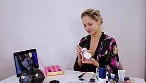 geisha cosplay roleplay with beautiful makeup and costumes