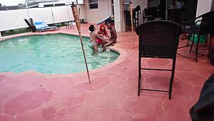 Ebony redhead sluts deepthroat big black cocks in wild threesome orgy