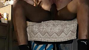 back at the trailer park... cum blasts all over my big natural tits again!