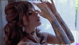 god, that cute tattooed teen emma jade's perfect body stripping naked drives me wild with desire