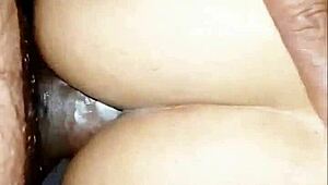 wanna watch this couple fuck wife's ass and pussy up close in bedroom?