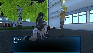 skullgirls femdom teacher punishes slaves with farts and feet