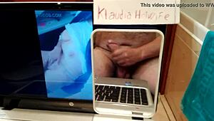 Damn im tribute'n klaudia hotwife ridin biker cock makin me bust nuts every time