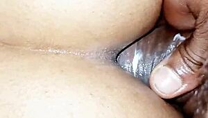 wanna watch this couple fuck wife's ass and pussy up close in bedroom?