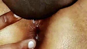 wanna watch this couple fuck wife's ass and pussy up close in bedroom?