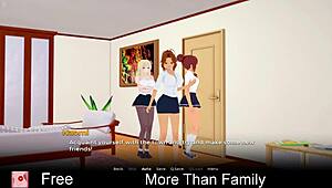 Is more than family turning you on in this hentai game?