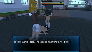 skullgirls femdom teacher punishes slaves with farts and feet