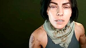 valeria squeezes cock tight in her 3d latina interrogation grip