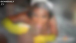 Big Booty Ebony Maid Nyny Craves Dick Suck and Pussy Cream at Work