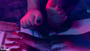 Jerk off watching my pretty small 18+ feet wiggle and tease you barefoot?