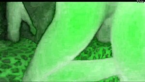 night vision catches this skinny big ass big tits wife bent over taking monster cock doggystyle closeup