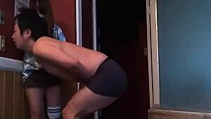 brutal foot stomps crush guy's balls flat hard