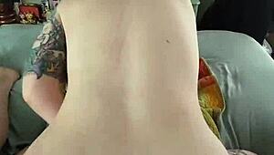 girlfriend wakes up horny and rides my huge cock cowgirl style all morning long