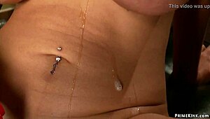 Hey, this huge tits wet milf rides her fucking machine hard