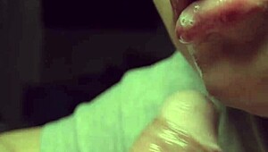 watch this thick dominican bbw slurp small cock pov till mouthful cum swallow every drop