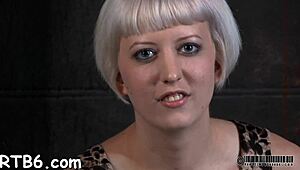 bound babe deepthroats cock then takes rough doggystyle! 🔒🍆