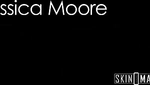 bratty jessica moore gobbles huge monster cock deep sloppy tittyfuck riding