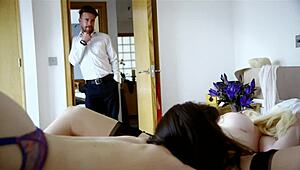 Experienced milf cheats with huge cock quickie cum facial