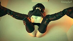 shy hikikomori bound to fuckmachine takes rough anal creampie pussy dripping cum