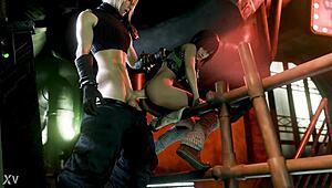 burglar fantasy lil materia thief gives hot handjob