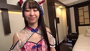 Hey, former underground idol, time to face showbiz reality—creampie that skinny cosplay beauty Mea at the shoot!