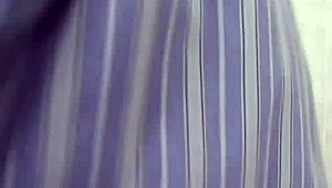 italian neighbor licks own wet pussy after bathroom pee