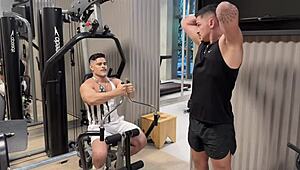 tesão hits the gym big cock bodybuilder dominates brazilian ass 💪🍑🔥