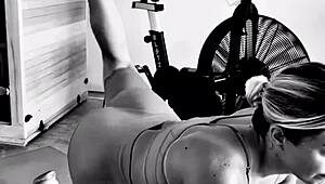 My creeper workout shakes this juicy ass