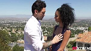 ebony jada doll craves white cock deepthroat blowjob cowgirl riding