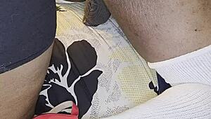 Ebony wife rips clothes for anal toy humiliation on hubby