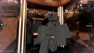 ready for doggystyle creampie after gaming with this bent-over demon girl?