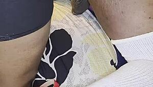 Ebony wife rips clothes for anal toy humiliation on hubby