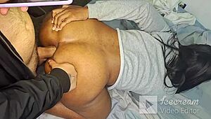 morena's huge ass shakes as colombian cock fills her outdoors