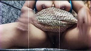 sangeeta pranavi shaves pussy talking dirty hindi