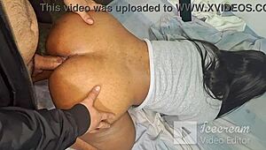 morena's huge ass shakes as colombian cock fills her outdoors